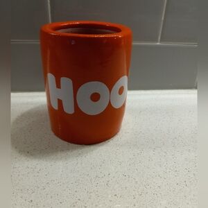 Vintage Hooter's Orange Foam Can Koozie Cooler Coozie